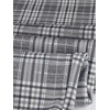 image:imageAllegra K Womens Plaid Pants High Waist Tartan Checkered Casual Work PantsGrey Black