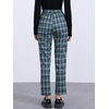 image:imageAllegra K Womens Plaid Pants High Waist Tartan Checkered Casual Work PantsNavy Blue