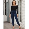 image:imageAllegra K Womens Satin Pants Tie Elastic High Waist Satin Cargo JoggersRoyal Blue