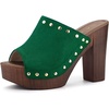 image:imageAllegra K Womens Block Heel Platform SandalsGreen