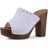 image:imageAllegra K Womens Block Heel Platform SandalsPurple