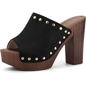 image:imageAllegra K Womens Block Heel Platform SandalsBlack