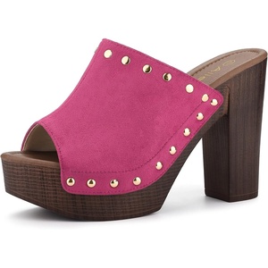 image:imageAllegra K Womens Block Heel Platform SandalsHot Pink