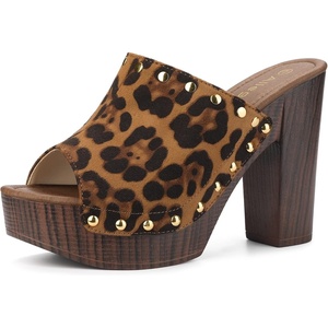 image:imageAllegra K Womens Block Heel Platform SandalsLeopard