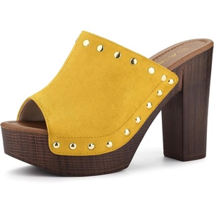 image:imageAllegra K Womens Block Heel Platform SandalsYellow